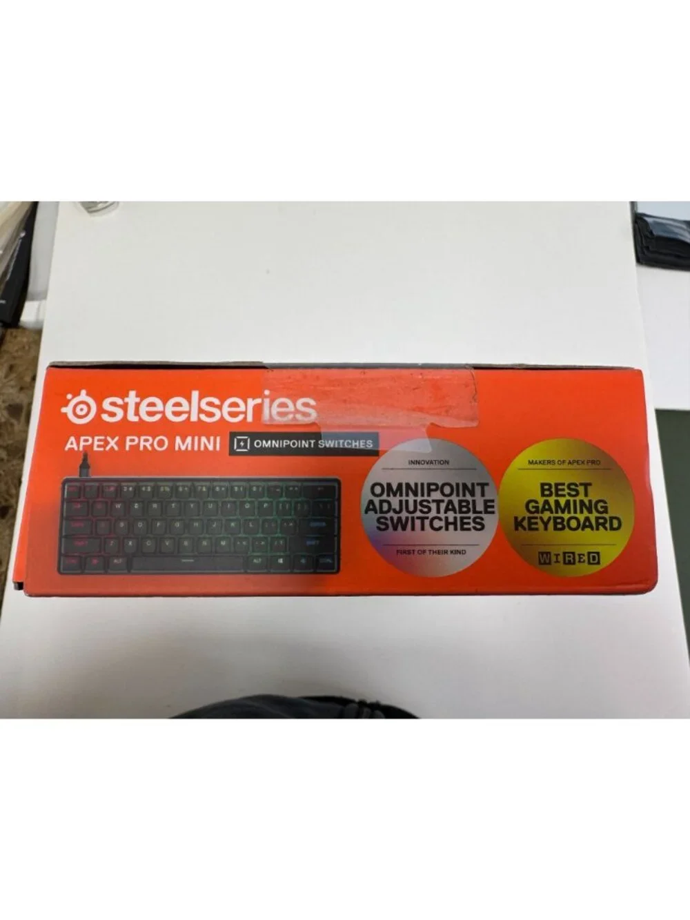 SteelSeries Apex Pro Mini Gaming Keyboard 60% Form Factor Omnipoint Adjustable S